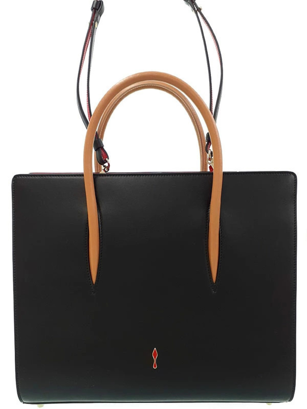 Christian Louboutin Paloma Tote black calfskin leather top handles